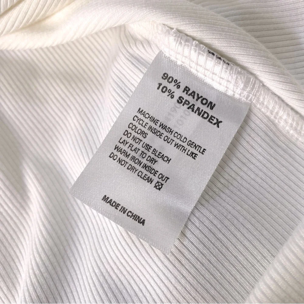 Boston Proper Rhinestone Embellished Rib Tank - Picture 7 of 10